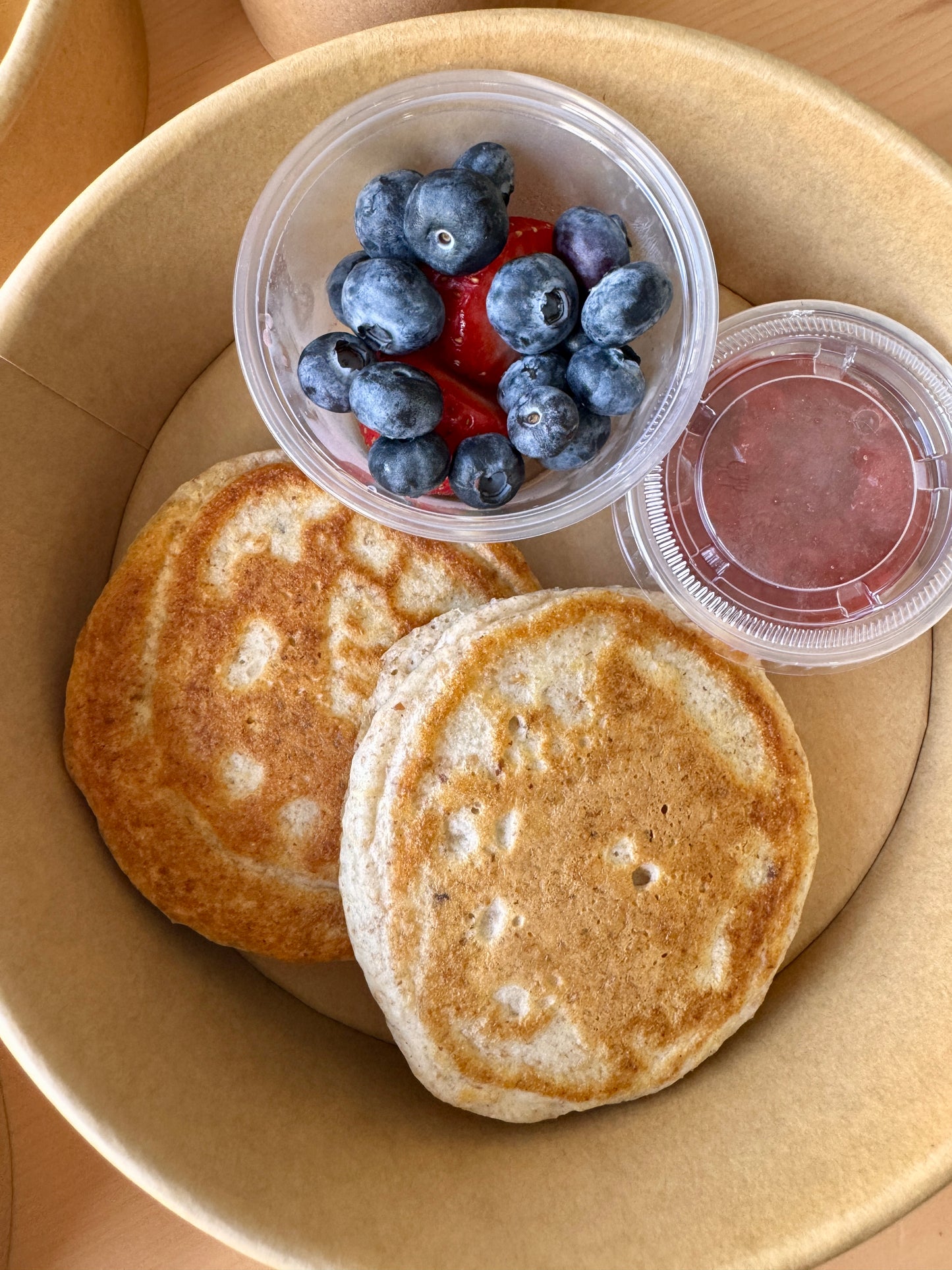 High Protein Pancakes with Homemade Jam
