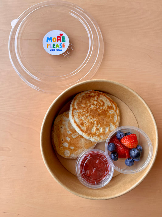 High Protein Pancakes with Homemade Jam