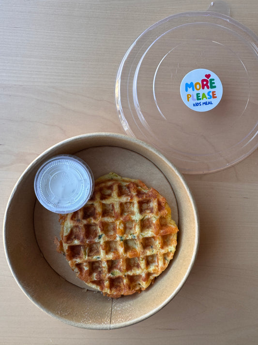 Potato Waffle with Greek Yogurt Dip
